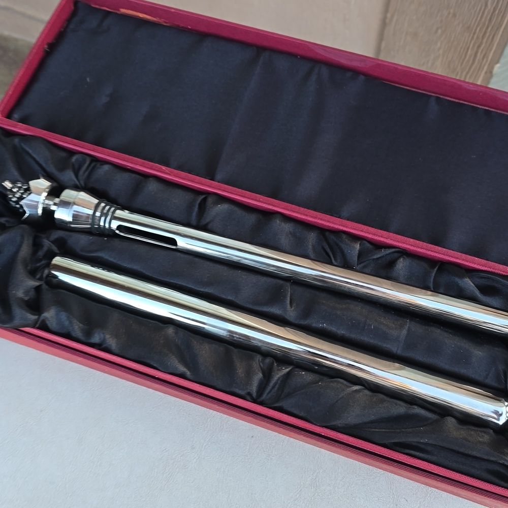 Wine Sceptre Silver Wine Chiller & Aerator with Grape Top